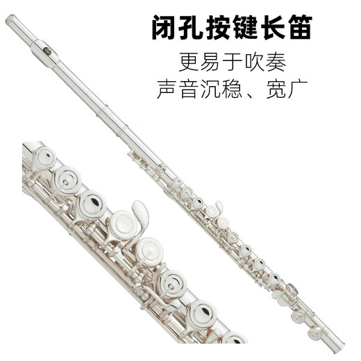 
Yamaha Flute YFL-222/S2 Silver Plated Beginners Adult Performance 16-hole Professional Grading School Orchestra yamaha YFL-222+ Accessories