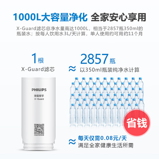 Philips (Philips) Wasserhahn Wasserreiner Haushaltshahn Filter Küche Leitungswasserfilter Wasserreiniger AWP3600 Ein Maschinen vier Kernset