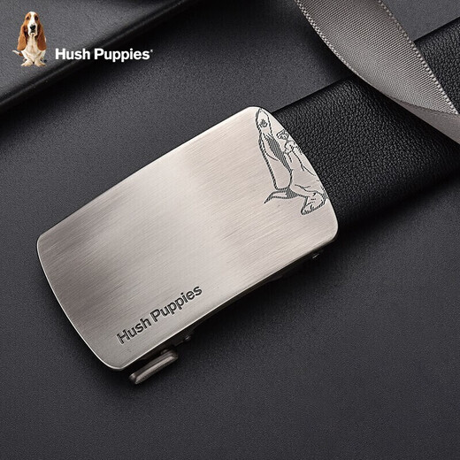 Hush Puppies belt men's automatic buckle high-end business light luxury casual banquet belt gift box birthday gift for boyfriend