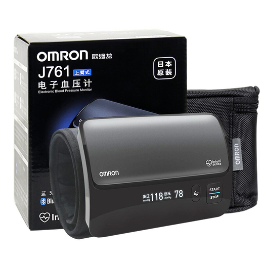 Omron Blutdruckmesser J761 Haushalt Blutdrucker medizinischer Hypertonie Messung Instrument Vollautomatischer Armtyp Elektronischer Blutdruckmesser Mt Omron Blutdrucker J761 (Original aus Japan importiert, integrierter Typ)