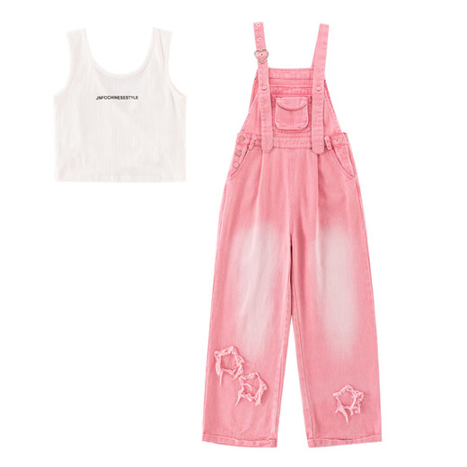Girls Spring Suit 2025 New American Retro Children's Covershels Fashionable Autumn and Summer Girls Set Pink Everly de 160 cm