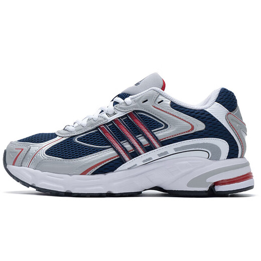 Adidas Casual Shoes Chaussures masculines 2025 Summer New Sports Chaussures Fashion Retro Papa Retrole Chaussures Dad Shock-Absorbing Wear-Running Shoes IG6227 Silver Blue Red 43