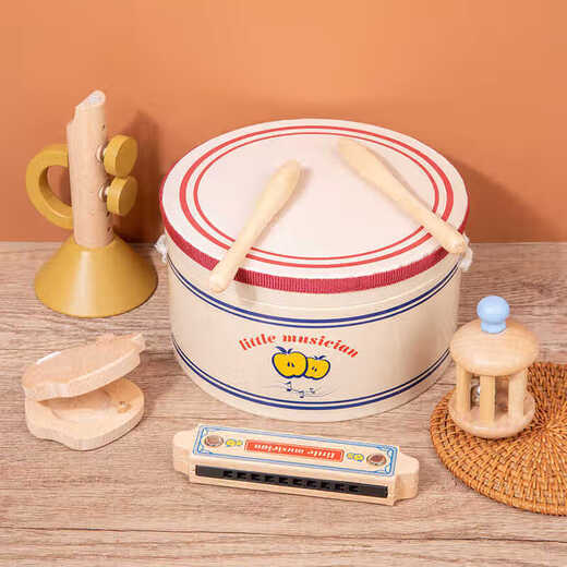 Qiyuemang Xiaoxiao Musiker Percussion Instrument Kindergarten Kindertrommel Orff Drum Babymusik Aufklärung Schlagen Spielzeug Orff Percussion Instrument Set