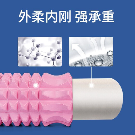 Emmeton Foam Roller Mace Yoga liefert Schaumstoffrollen Muskelrelaxation Rollenbein Bein Schlampe Massage Roller Säule 45 cm roce-Single [Crescent Foam Roller]