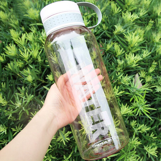 Camellia Extra Large Capacity Plastic Water Cup Men's Portable Water Bottle Space Cup Outdoor Sports Large Water Bottle Blue 1500ml