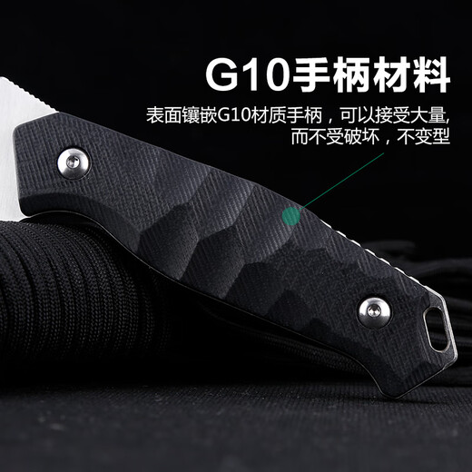 三刃木S718户外求生刀随身直刀野外战术刀防身刀具 S718-2沙漠色