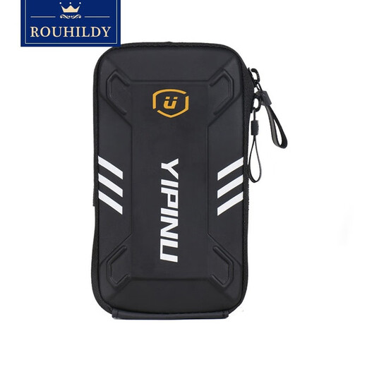 ROUHILDY running mobile phone arm bag outdoor sports equipment men's and women's wrist bag arm cover anti-fall outdoor mobile phone bag waterproof fitness black