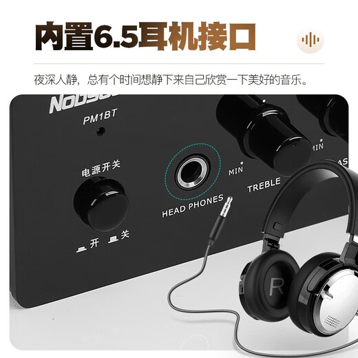 诺普声（Nobsound）PM1 发烧小功放机 HIFI2.0家用迷你电脑桌面小型功放功率放大器 PM1 BT蓝牙款