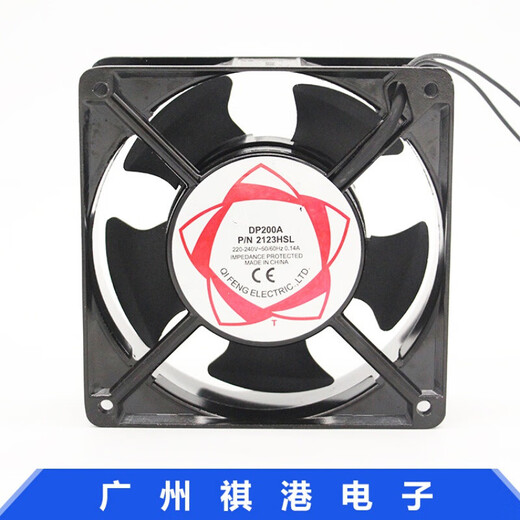 驭舵12038ktv机柜散热风扇220V烙铁焊接排烟小风扇工业轴流风机120mm 单个风扇+1个防尘网