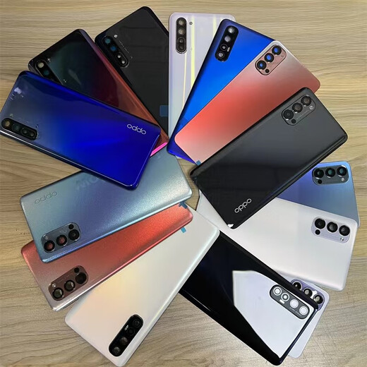 OPPORENO3PRO COUVERTURE DE BACK VERNE D'ORIGINATION 4PRO COURRAU DE RENO4P MOBILE RENO4P Reno4p Écran arrière Batterie Reno3pro Moon Night Night Black Celt Cadre avec la lampe Courroie