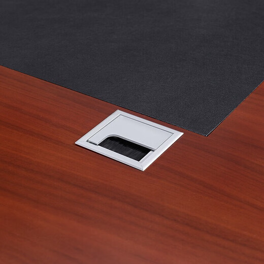 ZHONGWEI Chinese style boss desk president desk solid wood leather manager desk computer desk executive desk 2 meters including cabinet