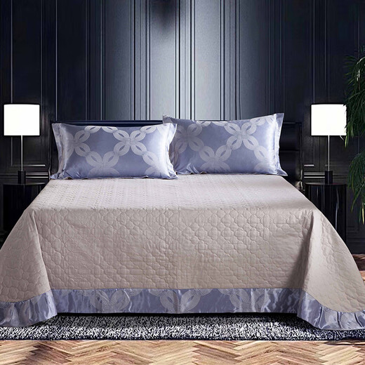 Defuni Jacquard Blatt Vierköpfig Set Einfacher europäischer Fashion-Stil Bettwäsche-Deckel Quilt Cover 1,5/1,8 m Set Garnier 40 Stück reine Baumwoll-Vier-teilige 1,8-m-Blechstil (Quilt Cover 220*240 cm)