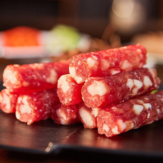 Kaiserwurst Neujahrsgeschenkbox Guangdong Guangzhou Spezialitäten Souvenirs Festival High-End-Geschenkbox Kantonesische Delikatessen Wurstwaren 1050g Fünf Segens-Geschenkbox