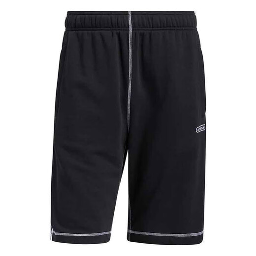 阿迪达斯（adidas）三叶草短裤男裤夏季新款运动裤宽松舒适时时透气休闲针织五分裤 GN3882 M