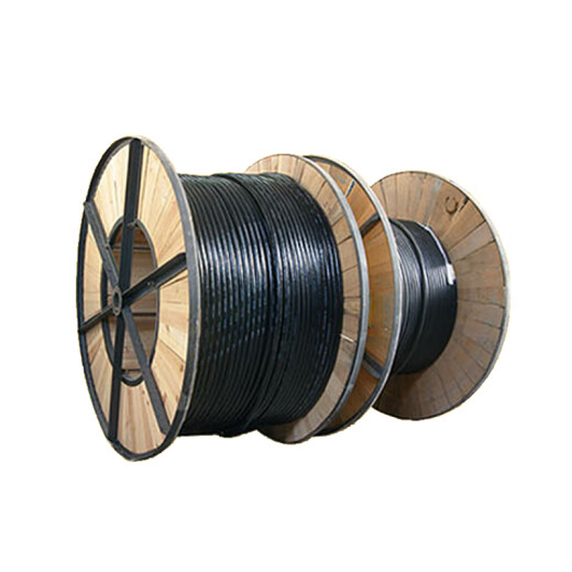 QIFAN wire and cable YJV4*120 square national standard copper core cross-linked polyethylene insulated power cable hard wire black 10 meters [customized]