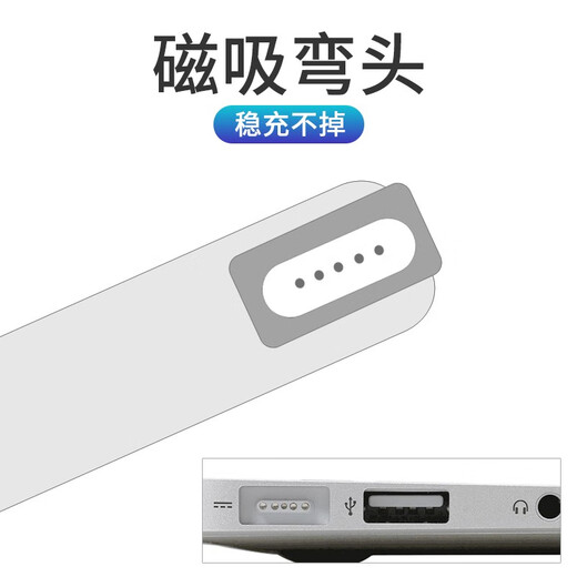 苏发 type-c转magsafe原装苹果笔记本电脑充电器充电线磁吸pd快充L头老款电源线 A1244/A1369/A1269