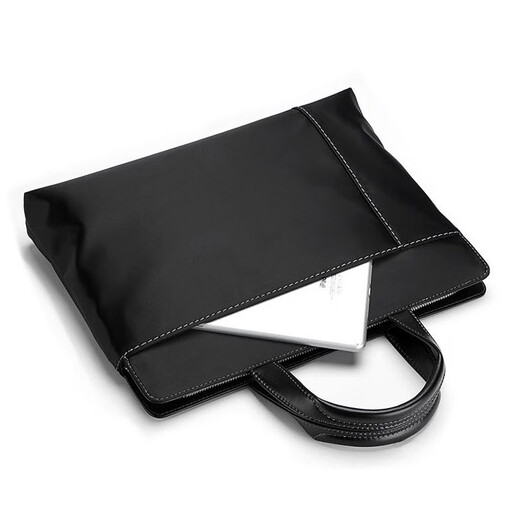 
Feige handbag for men business bag trendy men Oxford cloth casual large capacity computer bag men bag briefcase men black (hot-selling recommendation) 14 inches