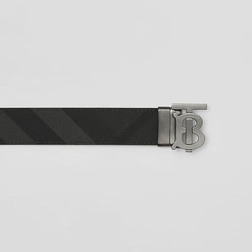 BURBERRY Gift Men's Reversible Exclusive Logo Check Belt