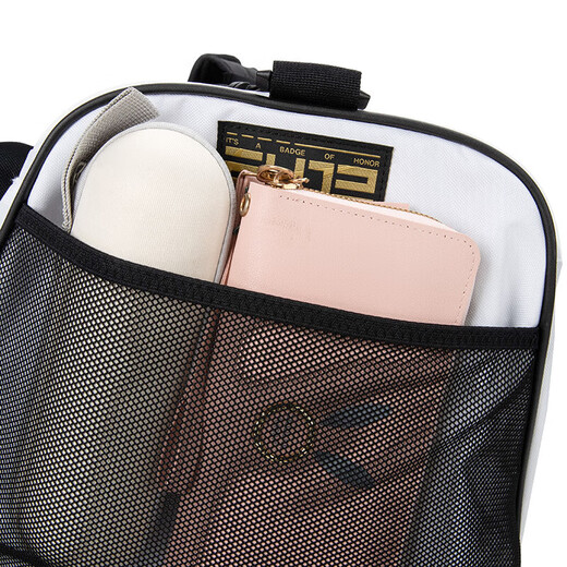 Nike (Nike) Fitnessbeutel Männer und Frauen Sportbeutel große Kapazität Basketball-Tasche Crossbody-Umhängetasche Sport Fitness Ausrüstung Tasche Weiß DX9789-100 Einzelgröße