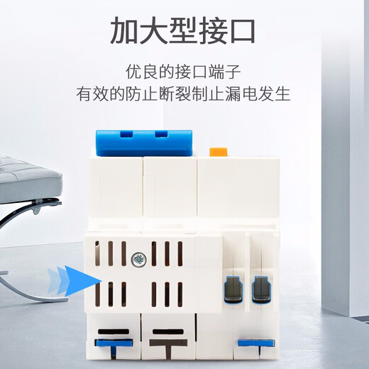 Chint (CHNT) leakage protector NXBLE series C-type leakage circuit breaker main gate NXBLE-32-2P-C10-30mA 32A 2P