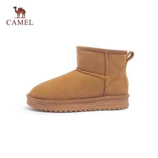 Camel (CAMEL) snow boots for women in winter new style plus velvet warm thickened cotton shoes casual lazy furry shoes L23W275157 camel color 38 (240mm)