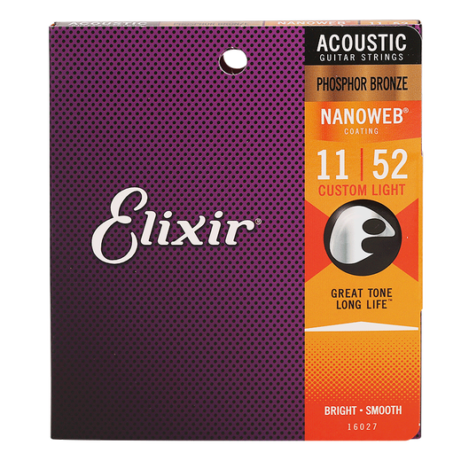 elixir elix folk guitar strings cuerdas de naranja guitarra Un conjunto de 6 16052 accesorios de guitar