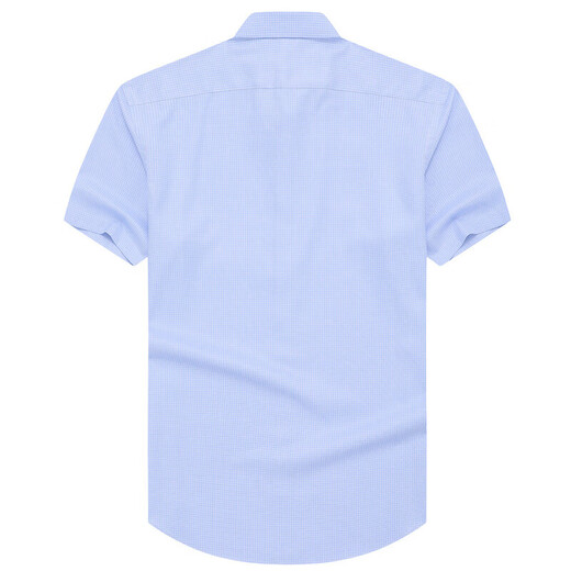 YOUNGOR shirt men's summer young men's business casual short-sleeved shirt GSDP16387HJA gray blue 41