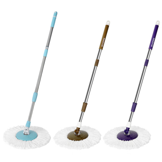 Meliya rotary mop accessories, water-dumping floor mop replacement spare parts, single mop without bucket, 2 mop heads in total