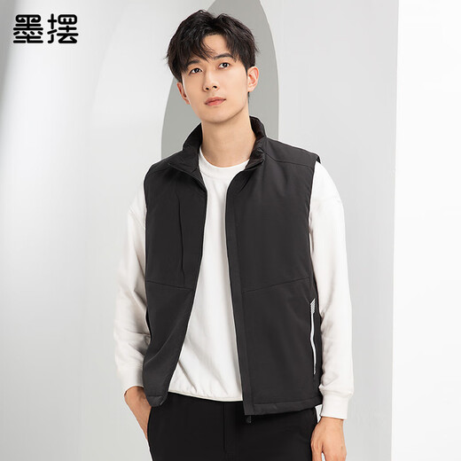 Ink pendulum jacket, cotton vest, thickened outdoor wear-resistant, water-repellent and cold-proof jacket for men and women, customizable logo