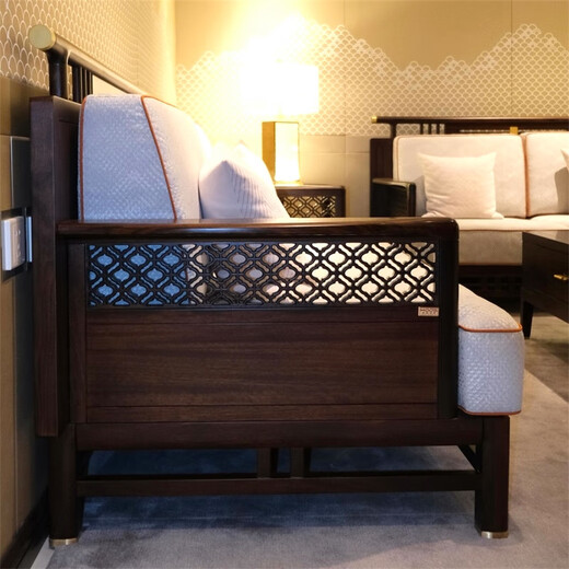 Nanyang Hu Family Nanyang Hu Family Hongyun Series HS9922 Sofa Chinese Classic Aili Guyi Sumu HS9922 Double Sofa 1691*880*983