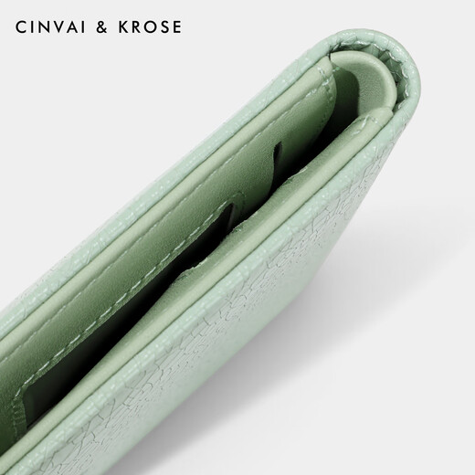 
CinvaiKrose official website small c/short wallet women's 2025 new multi-function coin wallet simple wallet card bag avocado green