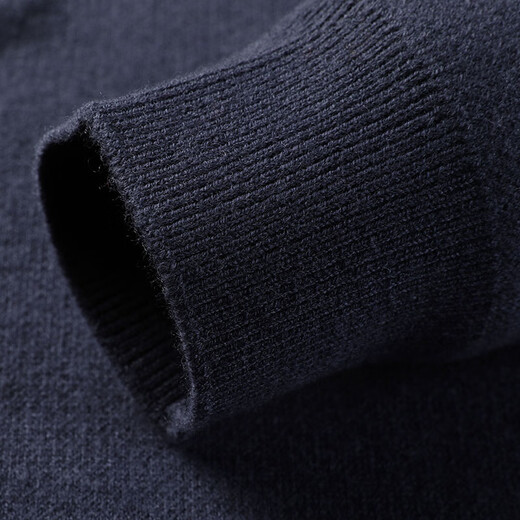 Hengyuanxiang 100% Pure Wool Sweater Men's Autumn and Winter Thickened Zipper Half Turtle Collar Business Casual Sweater Bottoming Sweater Men's Dark Red XL Recommended 140-160 Jin Jin equals 0.5 kg