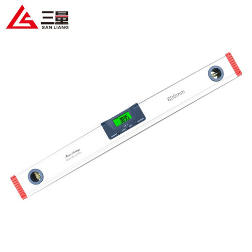 Three-quantity high-precision electronic digital display laser level balance angle ruler magnetic measuring instrument with infrared JD024 600mm (with tape cross laser)