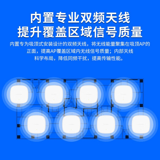 TP-LINK dual gigabit wireless ceiling AP 5G dual-band enterprise-class whole-house wifi access point Hotel villa large apartment distributed network coverage 1500M XAP1506GC-PoE/DC Easy-to-Show Edition