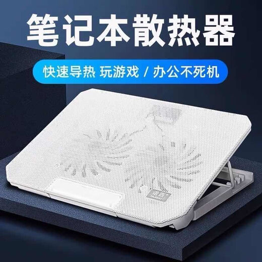 Laptop-Laptop-Ständer, Basis-Lüfter, Kühlkörper, 14-Zoll-Lift, 15-Zoll-Silent-Board-Pad, blaue Doppellüfter (Luxus mit Geschwindigkeitsanpassung) – Erhöhung im vierten Gang