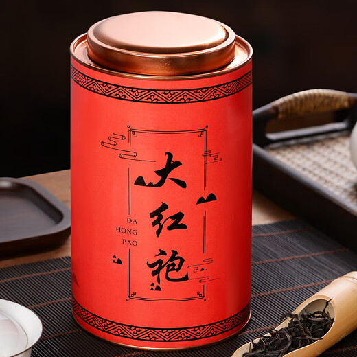 何王子 大红袍茶叶浓香型武夷山正宗岩茶500g罐装新茶散装乌龙茶一斤装