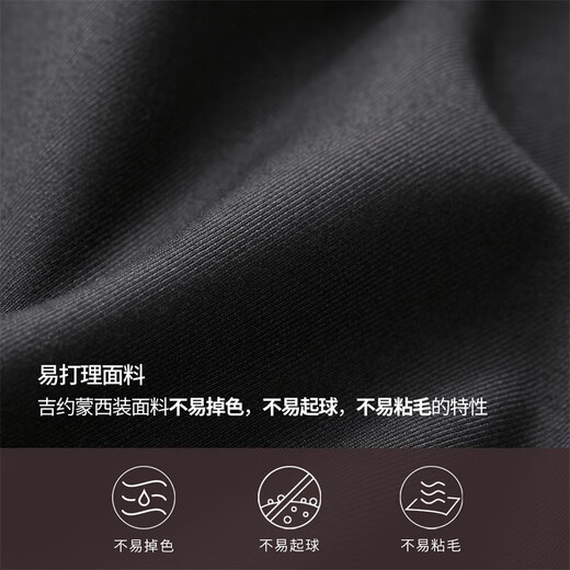 G MONS suit men's business anti-wrinkle easy-care casual suit wedding groom professional formal suit black A version top + pants + vest C0020 48