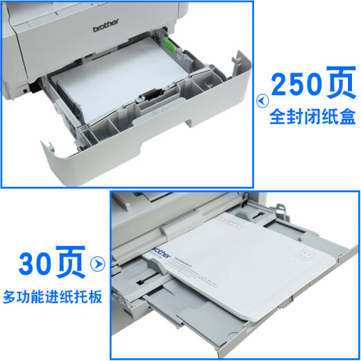 兄弟（brother）DCP-B7658DW B7195DW B7895DW黑白激光打印机复印扫描多功能一体机无线WiFi网络自动双面办公商用 MFC-7895DW【自动双面打印复印扫描传真】 套餐二