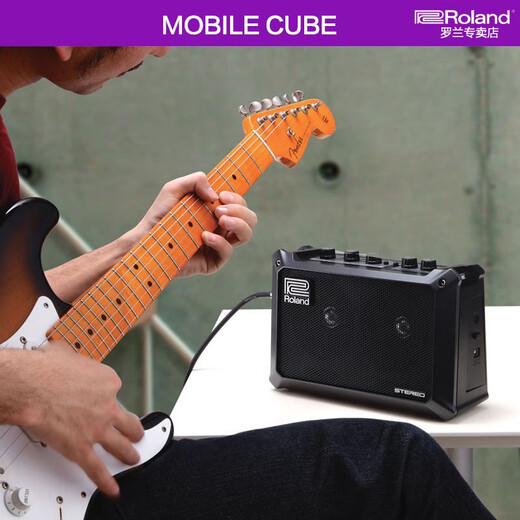 Roland Speaker Mobile AC Cube Portable Keyboard Electric Drum Acoustic Guitar Audio Folk Singing Speaker Mobile Cube+ Rechargeable Battery Set