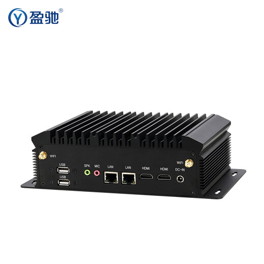 Yingchi mini industrial control host dual HDMI high-definition port dual network port dual serial port micro computer small host embedded small desktop industrial computer i5 8260U + 8G memory + 250G solid state drive