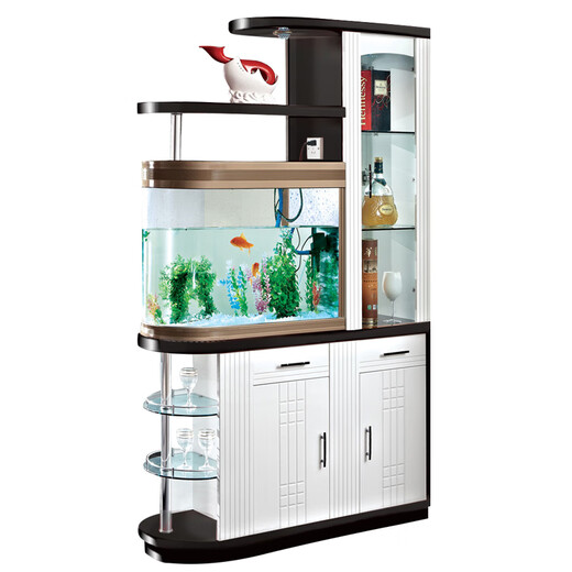 
Entrance cabinet with fish tank living room modern simple partition cabinet room hall cabinet double-sided cabinet wine cabinet shoe cabinet screen partition 3895 assembly frame structure