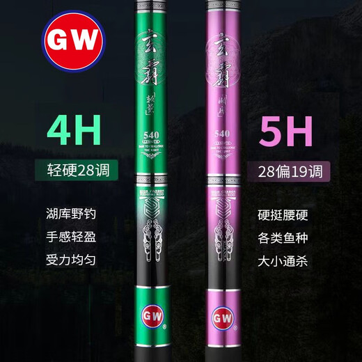 Guangwei (GW) fishing rod hand rod Xuanba ultra-light and ultra-hard 28-tone leisure wild fishing comprehensive rod Huku fishing rod fishing rod carp rod 2.7m Xuanba 5H large comprehensive + rod tip Guangwei (GW) fishing rod hand rod Xuanba ultra-light and ultra-hard 28-tone leisure wild fishing comprehensive rod Huku fishing rod fishing rod carp rod 2.7m Xuanba 5H large comprehensive + rod tip
