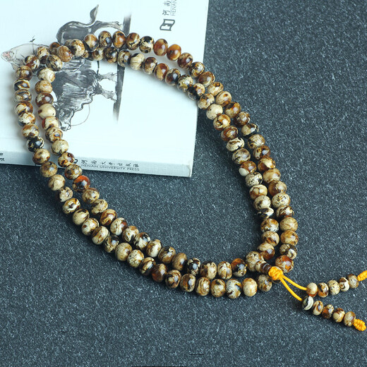 Junpo ceiling-level Fushun amber dried white flower bracelet necklace gold amber blood amber pure water amber plant amber bracelet hp-16