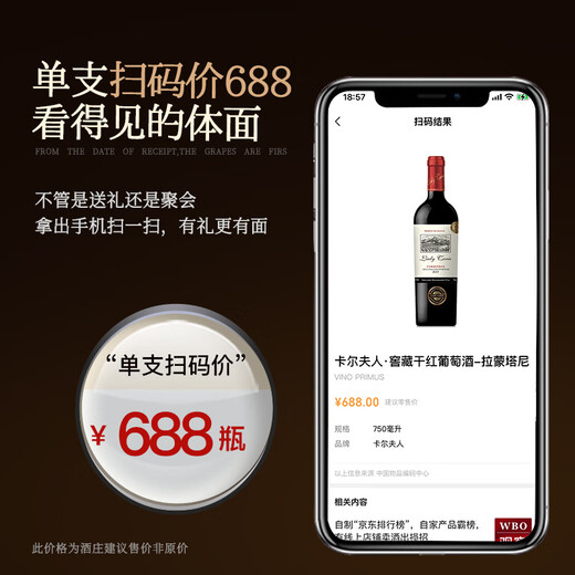 拉蒙塔尼【品牌金奖】法国进口红酒卡尔夫人窖藏15度干红葡萄酒整箱礼盒装 原酒进口750ML*6