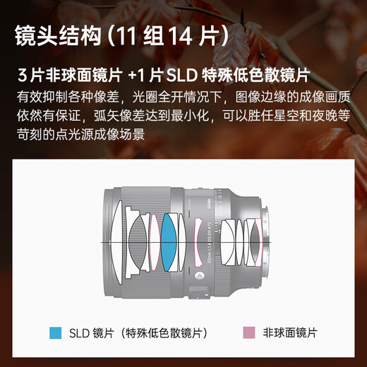 SIGMA Art 50mm F1.4 DG DN full-frame mirrorless large-aperture fixed-focus lens portrait live broadcast (Sony E-mount)