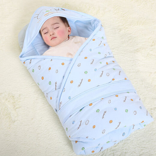 Biduole newborn baby quilt, autumn and winter pure cotton baby quilt, thickened removable quilt, spring and summer thin bag sheet, medium thick quilted - spring and autumn - yellow / about 15-25