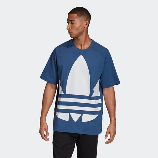 Adidas adidas adidas clover Männer klassisches großes Logo Lose Casual Sports Kurzarm FM9902 m