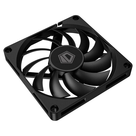 ID-COOLING Ventilador delgado de 8 cm, ventilador de chasis mate, interfaz de 4 pines, control de temperatura PWM, adecuado para ventilador modificado con radiador de computadora push-down ITX NO-8010-PWM