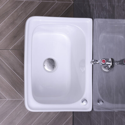 Lefit (lfte) bathroom ceramic wash mop pool balcony mop trough household Taiwan controlled large, medium and small mop basin courtyard mop pool 5053 Taiwan controlled drain delivery to home