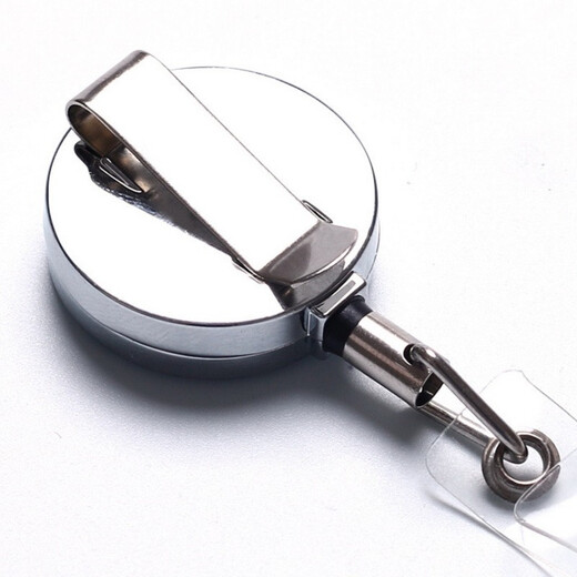 Kafus Outdoor Caravan Schnalle lächelndes Gesicht Voller Eisen Metall Teleskop Schnalle Arbeitszertifikat Kartenhalter Arzt Krankenschwester Taillenkarte Zugangshalter Halter Abzeichen Zinklegierung Easy-Pull-Schnalle Lanyard Custom Tropf Gummi tropftropfen Plastik